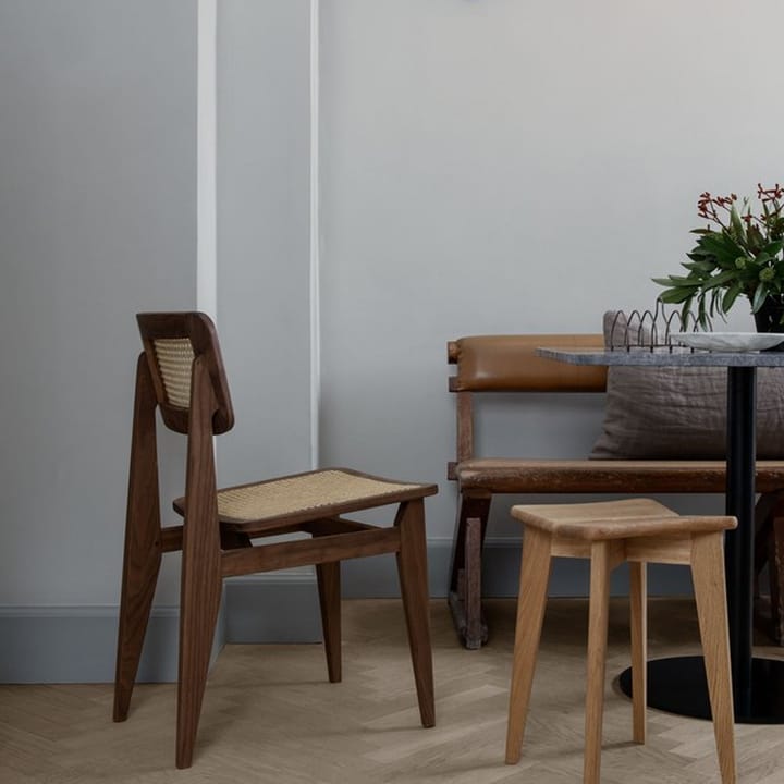 C-チェア チェア, Black stained oak, natural braided seat and back GUBI | グビ