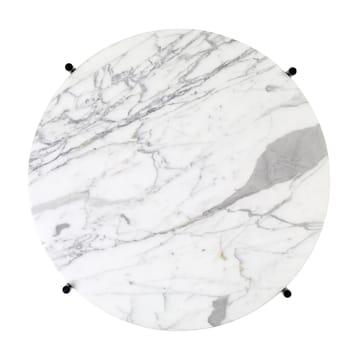 Ts ソファーテーブル ブラックレッグ O 55 Cm - White marble - GUBI | グビ