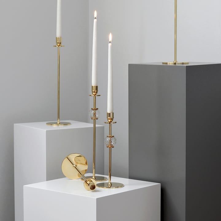 Alba キャンドルスティック 40 cm, Solid brass and glass Hilke Collection