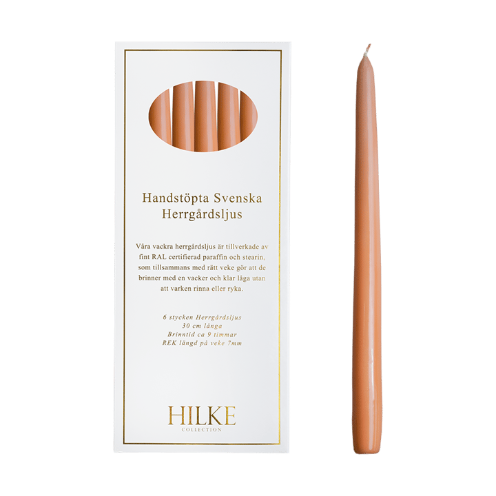 Herrgårdsljus キャンドル 30 cm 6本 - Apricot - Hilke Collection