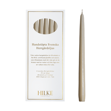 Herrgårdsljus キャンドル 30 cm 6本 - Light beige - Hilke Collection