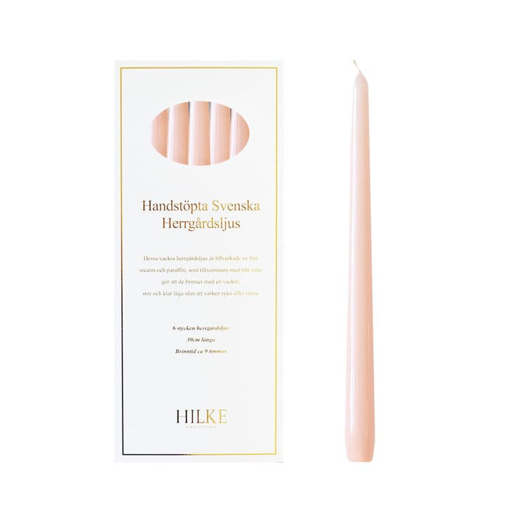 Herrgårdsljus キャンドル 30 cm 6��本 - Pink glossy - Hilke Collection