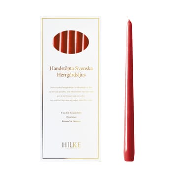 Herrgårdsljus キャンドル 30 cm 6本 - Red glossy - Hilke Collection