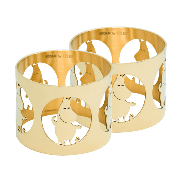 Hilke X Moomin ナプキンリング ムーミントロール 2個 - Brass - Hilke Collection