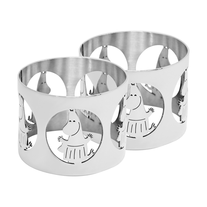 Hilke X Moomin ナプキンリング ムーミンママ 2個, Nickel-plated brass Hilke Collection