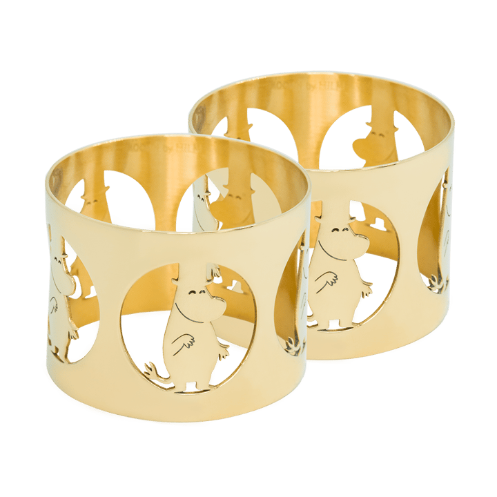 Hilke X Moomin ナプキンリング ムーミンパパ 2個, Nickel-plated brass Hilke Collection