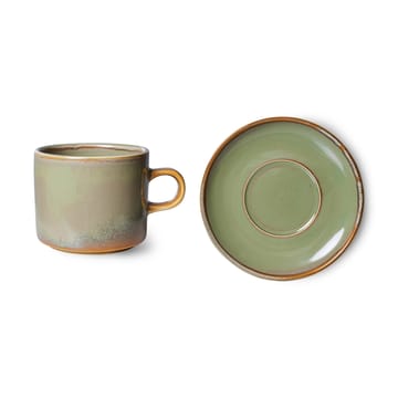 Home Chef カップ ソーサー付き 22 cl - Moss green - HKliving | エイチケーリビング