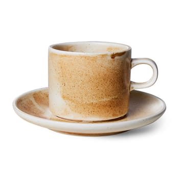 Home Chef カップ ソーサー付き 22 cl - Rustic cream-brown - HKliving | エイチケーリビング