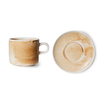 Home Chef カップ ソーサー付き 22 cl - Rustic cream-brown - HKliving | エイチケーリビング