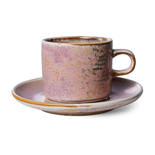 Home Chef カップ ソーサー付き 22 cl - Rustic pink - HKliving | エイチケーリビング