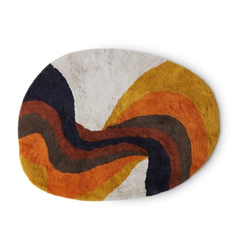 Retro swirl バスルームマット 90x120 cm - Retro multicolours - HKliving | エイチケーリビング