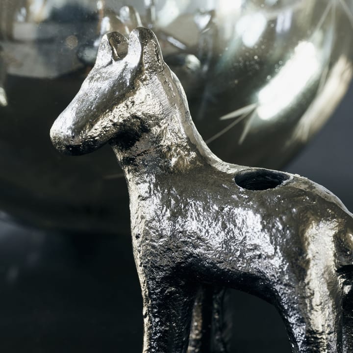 キャンドルスティック Horse 7.5 cm - Antique silver - House Doctor | ハウスドクター