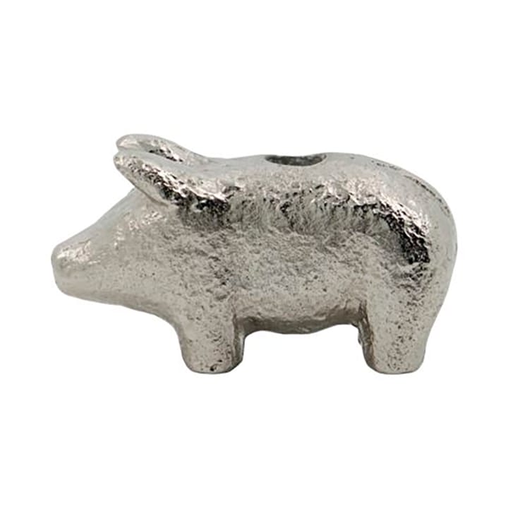 キャンドルスティック Pig  5 cm, Antique silver House Doctor | ハウスドクター