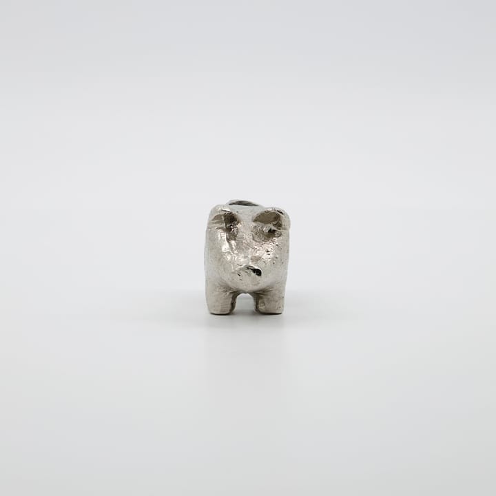 キャンドルスティック Pig  5 cm, Antique silver House Doctor | ハウスドクター