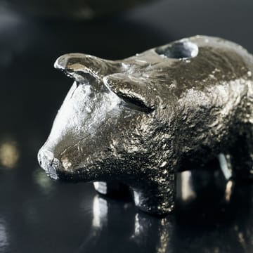 キャンドルスティック Pig  5 cm - Antique silver - House Doctor | ハウスドクター