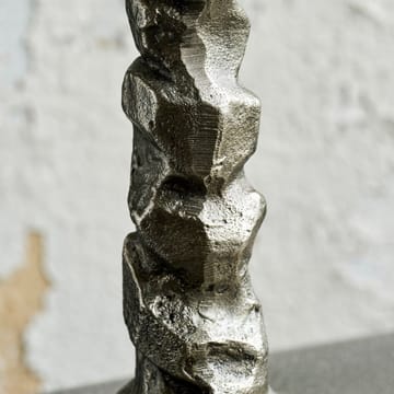 Raku キャンドルスティック antique silver - 25 cm - House Doctor | ハウスドクター