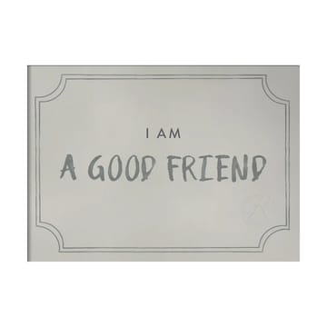 Good friend diploma ポスター 21x30 cm - Dusty mint - Kunskapstavlan®