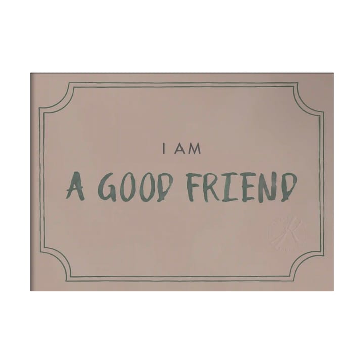 Good friend diploma ポスター 21x30 cm - Dusty rose - Kunskapstavlan®