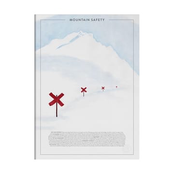 Mountain safety ポスター - 30x40 cm - Kunskapstavlan®