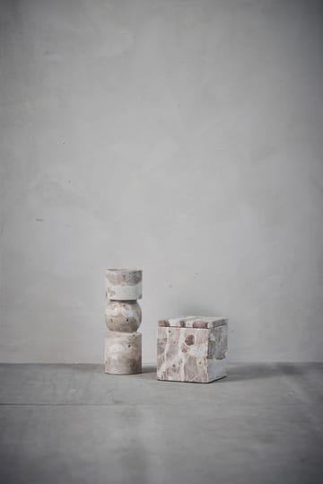 Ellia 収納ボックス marble 12x12 cm - Linen - Lene Bjerre