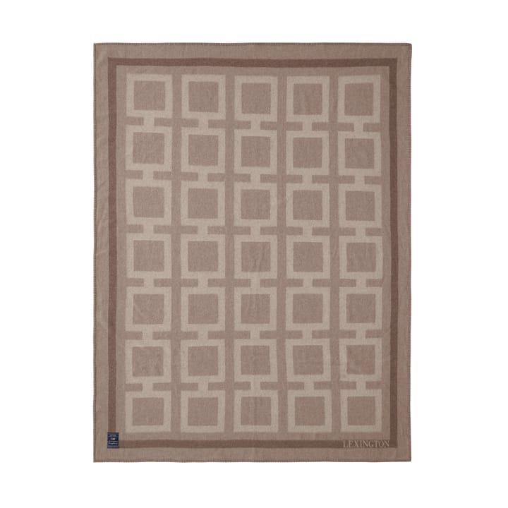 グラフィック リサイクル ウールブランケット 130x170 cm, Light beige Lexington | レキシントン