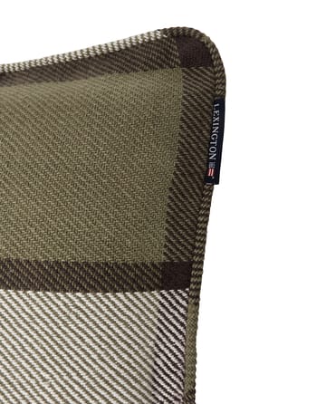 チェック ヘビーツイル クッションカバー 50x50 cm - Olive - Lexington | レキシントン