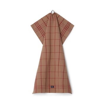 Checked オーガニックコットン オックスフォード キッチンタオル 50x70 cm - Beige-red - Lexington | レキシントン