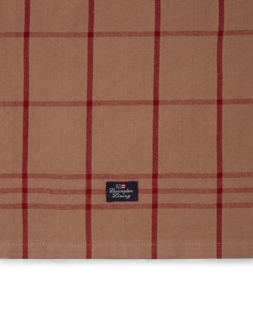 Checked オーガニックコットン オックスフォード キッチンタオル 50x70 cm - Beige-red - Lexington | レキシントン