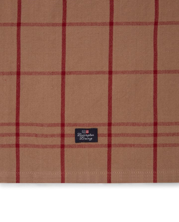 Checked オーガニックコットン オックスフォード キッチンタオル 50x70 cm, Beige-red Lexington | レキシントン