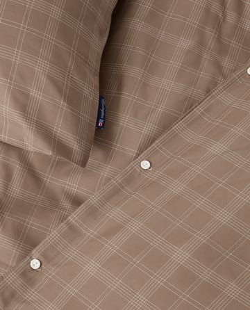 Checked Pin Point Oxford 寝具セット 150x210 cm - Brown - Lexington | レキシントン