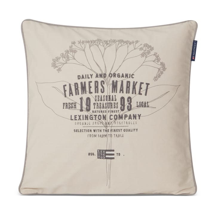 Farmers Market クッションカバー 50x50 cm - Beige - Lexington | レキシントン