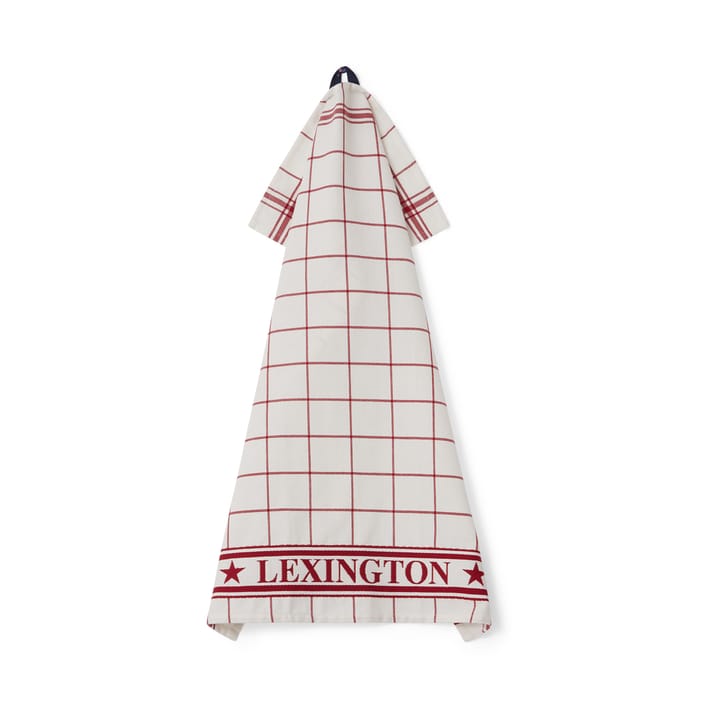 Lexington チェック キッチンタオル 50x70 cm, White-Red Lexington | レキシントン