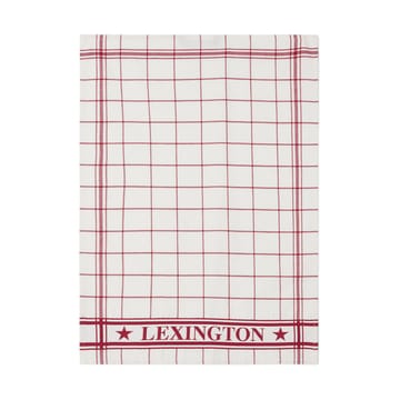 Lexington チェック キッチンタオル 50x70 cm - White-Red - Lexington | レキシントン