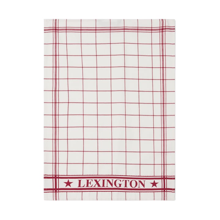 Lexington チェック キッチンタオル 50x70 cm, White-Red Lexington | レキシントン