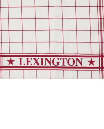 Lexington チェック キッチンタオル 50x70 cm - White-Red - Lexington | レキシントン