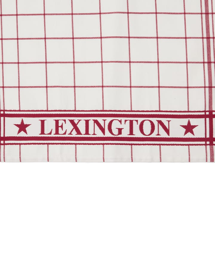 Lexington チェック キッチンタオル 50x70 cm, White-Red Lexington | レキシントン