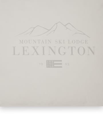 Lexington Printed コットン Poplin ピローケース 50x60 cm - White-light grey - Lexington | レキシントン