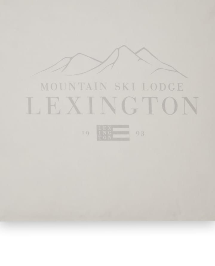 Lexington Printed コットン Poplin ピローケース 50x60 cm - White-light grey - Lexington | レキシントン