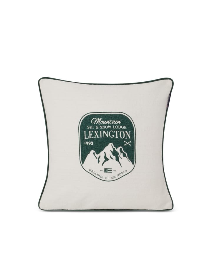 Mountain Logo 枕ケース 50x50 cm - White-green - Lexington | レキシントン