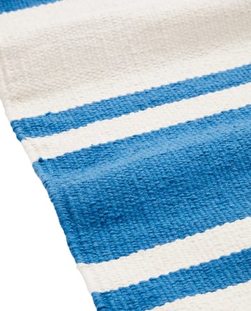 Organic Striped Cotton エントランス 70x130 cm - Blue-white - Lexington | レキシントン