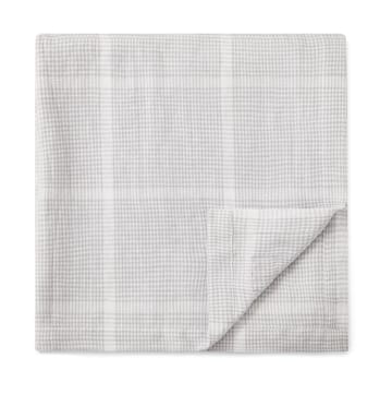 Pepita チェック コットンリネン テーブルクロス 150x350 cm - White-light grey - Lexington | レキシントン