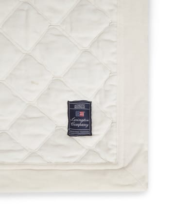 Quilted オーガニックコットン ベルベット ベッドスプレッド 160x240 cm - Snow white - Lexington | レキシントン