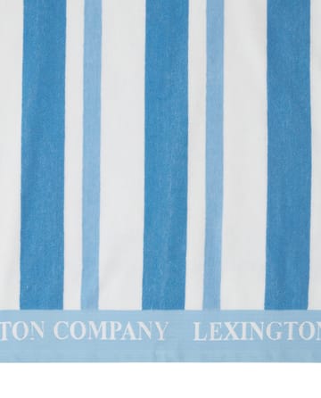 Stripe Cotton Terry ビーチタオル 100x180 cm - Blue - Lexington | レキシントン