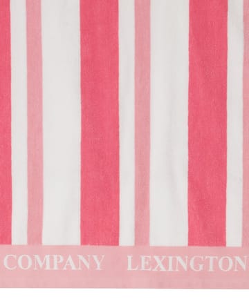 Stripe Cotton Terry ビーチタオル 100x180 cm - Cerise - Lexington | レキシントン