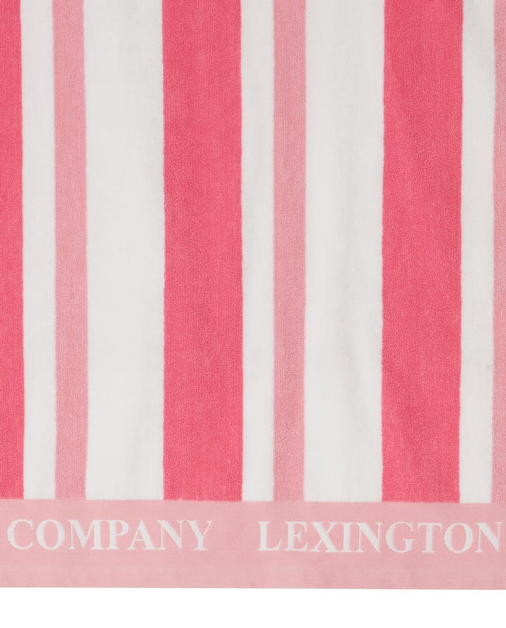 Stripe Cotton Terry ビーチタオル 100x180 cm - Cerise - Lexington | レキ��シントン