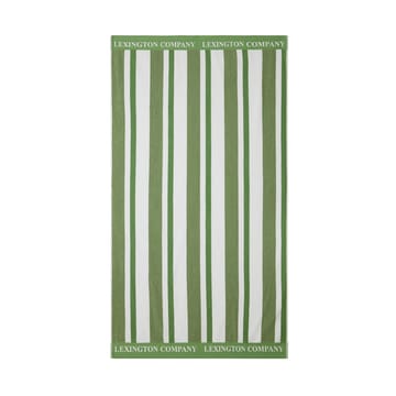 Stripe Cotton Terry ビーチタオル 100x180 cm - Green - Lexington | レキシントン