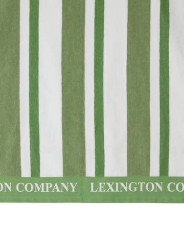 Stripe Cotton Terry ビーチタオル 100x180 cm - Green - Lexington | レキシントン