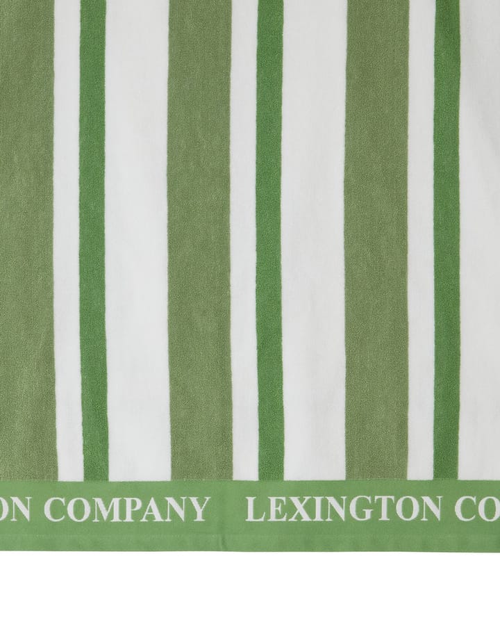 Stripe Cotton Terry ビーチタオル 100x180 cm, Green Lexington | レキシントン