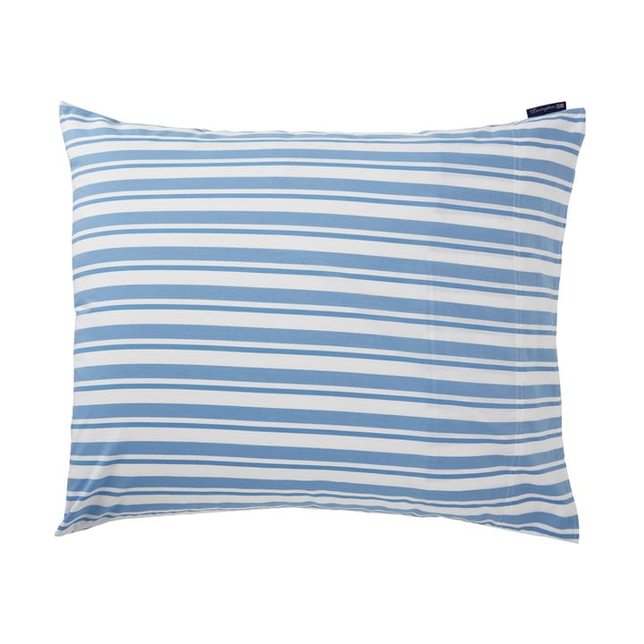 Striped コットンポプリン ピローケース 50x60 cm - White-Blue - Lexington | レキシントン