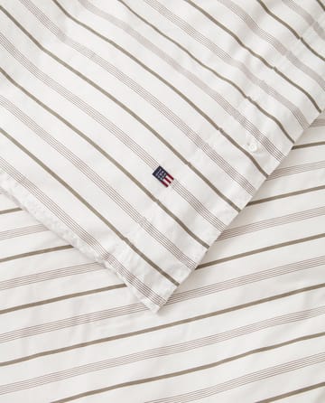 Striped Cotton Poplin 寝具セット 150x210 cm - White - Lexington | レキシントン